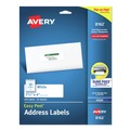 Labels | Avery 08162 1.33 in. x 4 in. Easy Peel White Address Labels with Sure Feed Technology - White (350/Pack) image number 0