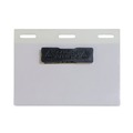 Laminating Supplies | C-Line 92823 2 in. x 3 in. Self-Laminating Magnetic Style Name Badge Holder Kit - Clear (20/Box) image number 3