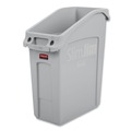 Trash & Waste Bins | Rubbermaid Commercial 2026695 Slim Jim 13 gal Polyethylene Under Counter Container - Gray image number 0