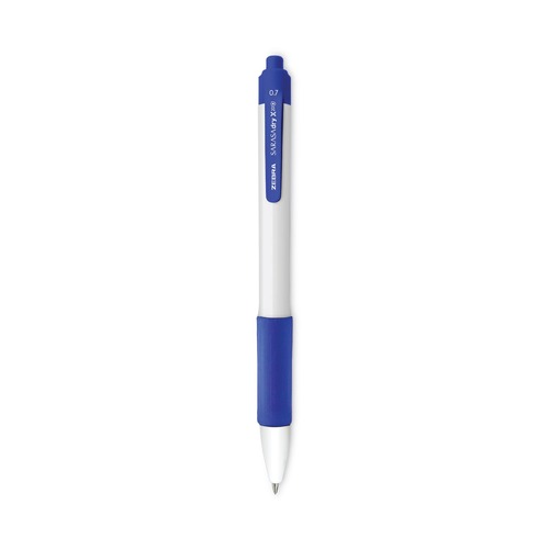 Pens | Zebra 41620 0.7 mm Retractable Fine Sarasa Dry X20plus Gel Pen - Blue Ink, White/Blue Barrel (12/Pack) image number 0