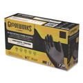 Disposable Gloves | Ammex GWBEN46100 6 mil Powder-Free Nitrile Exam Gloves - Large, Black (1000/Carton) image number 0