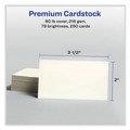 Office & Office Supplies | Avery 08376 2 in. x 3.5 in. Printable Microperforated Business Cards with Sure Feed Technology for Inkjet - Ivory (250 Cards, 10/Sheet, 25 Sheets/Pack) image number 5