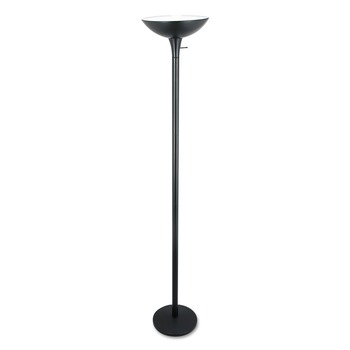 Alera ALELMPF52B 12.5 in. x 12.5 in. x 72 in. Corded Torchier Floor Lamp - Matte Black