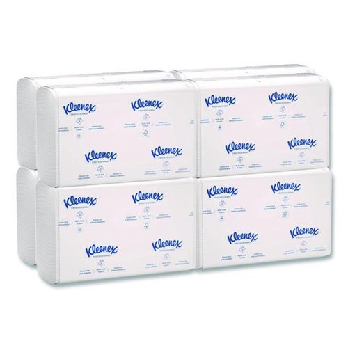 Paper Towels and Napkins | Kleenex 02046 Convenience 9.2 in. x 9.4 in. Multi-Fold Paper Towels - White (150/Pack, 8 Packs/Carton) image number 0