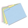 File Folders | Pendaflex C21 1/3 PASR Letter Size Assorted 1/3-Cut Tabs Pastel Colored File Folders - Assorted Colors (100/Box) image number 3