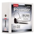 Binders | Cardinal 10350CB Premier 3 Easy Open Locking Slant D Ring 5 in. Capacity ClearVue Binder - White image number 0