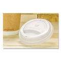 Cups and Lids | Vegware VLID89S 89 Series Compostable Hot Cup Lids - White (1000/Carton) image number 3