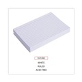 Flash Cards | Universal UNV47230EE 4 in. x 6 in. Index Cards - Ruled, White (100/Pack) image number 4