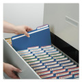 File Folders | Smead 21541 1 in. Expansion Assorted 1/3-Cut Tabs Letter Size Expanding Recycled Heavy Pressboard Folders - Dark Blue (25/Box) image number 7