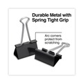 Binding Spines & Combs | Universal UNV10220VP Binder Clips in Zip-Seal Bag - Large, Black/Silver (36/Pack) image number 3