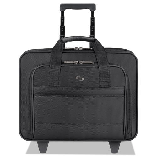 Office & Office Supplies | SOLO B100-4 15.94 in. x 5.9 in. x 12 in. Ballistic Polyester Classic Rolling Case Fits Devices Up to 15.6 in. - Black image number 0