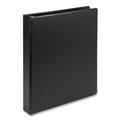 Back to School Sale | Samsill 14830 11 in. x 8.5 in. 1 in. Capacity 3 Rings Biobased Round Ring Binder - Black image number 0