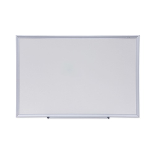 White Boards | Universal UNV44624 Deluxe 36 in. x 24 in. Melamine Dry Erase Board - White/Silver image number 0