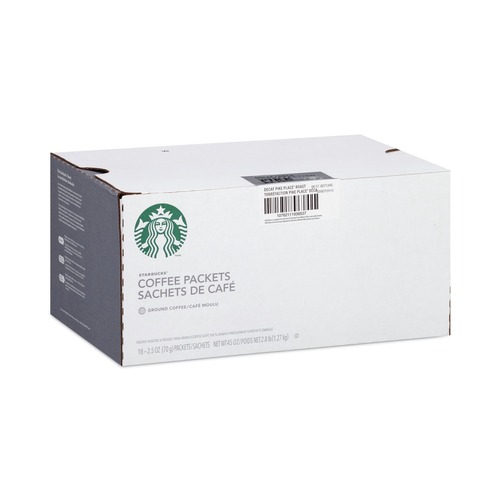Coffee | Starbucks 12420994 2.7 oz Packet Coffee - Pike Place Decaf (72/Carton) image number 0