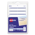 Just Launched | Avery 05200 0.69 x 3.44 Permanent File Folder Labels - White (252/Pack) image number 0