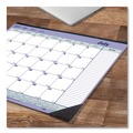 Bulletin Boards | Blueline CA181731 21.25 in. x 16 in. 13-Month (Jul 2025-2026) Academic Desk Pad Calendar - White/Blue/Green Sheets/Black Headband image number 2