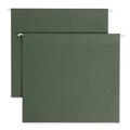 File Folders | Smead 64279 3 in. Capacity Letter Size Box Bottom Hanging File Folders - Standard Green (25/Box) image number 0
