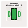 Back to School Sale | Smead 67074 1 in. x 1.25 in. D Color-Coded End Tab Filing Labels - White (1-Roll) image number 1