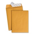 Envelopes & Mailers | Quality Park QUA44562 Redi-Strip 9 in. x 12 in. No. 10-1/2 Cheese Blade Flap Adhesive Closure Catalog Envelope - Brown Kraft (100/Box) image number 1