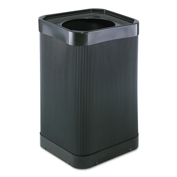TRASH WASTE BINS | Safco 9790BL At-Your-Disposal 38-Gallon Top-Open Waste Receptacle - Black