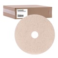 Just Launched | Boardwalk BWK4019NHE 19 in. Diameter Natural Hog Hair Burnishing Floor Pads - Tan (5/Carton) image number 1