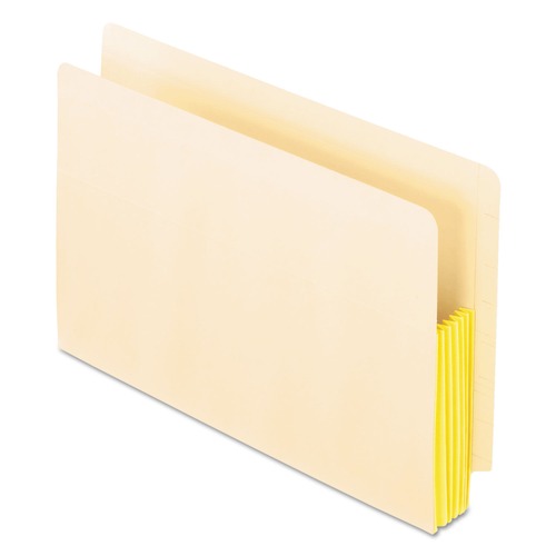 File Folders | Pendaflex 22823 5.25 in. Expansion Legal Size Drop Front Shelf File Pockets with Rip-Proof-Tape Gusset Top - Manila (10/Box) image number 0