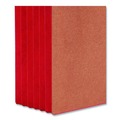 File Folders | Smead 73696 Fully Lined 6.5 in. High Gussets 5.25 in. Expansion Letter Size Redrope Drop-Front End Tab File Pockets - Red (10/Box) image number 3
