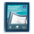 Back to School Sale | Avery 17685 3 Round Rings 1 in. Capacity 11 in. x 8.5 in. Flexi-View Binder - Navy Blue image number 0
