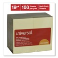 Sticky Notes & Post it | Universal UNV35692 3 in. x 5 in. Self-Stick Note Pads - Yellow (18/Pack) image number 1