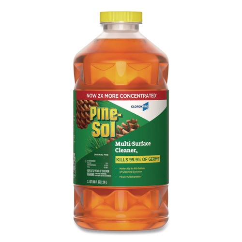 All-Purpose Cleaners | Pine-Sol 60606EA CloroxPro 80 oz. Concentrated Multi-Surface Disinfectant Cleaner - Original Pine image number 0