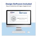 Label & Badge Holders | Avery 71203 The Mighty Badge 3 in. x 1 in. Horizontal Inkjet Name Badge Holder Kit - Gold (10/Pack) image number 4