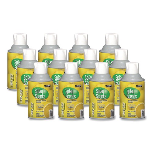 Odor Control | Chase Products CHA 5189 Champion Sprayon SPRAYScents 7 oz. Metered Air Freshener Refill - Lemon (12/Carton) image number 0