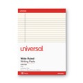 Notebooks & Pads | Universal UNV35882 50-Sheet 8.5 in. x 11 in. Colored Perforated Writing Pads - Wide/Legal Rule, Ivory (1 Dozen) image number 1