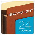 File Folders | Pendaflex C1534GHD 5.25 in. Expansion Letter Size Heavy-Duty File Pockets - Redrope (10/Box) image number 2