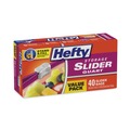 Food Trays, Containers, and Lids | Hefty 00R88075 1 qt. 1.5 mil. 8 in. x 7 in. Slider Bags - Clear (40/Box) image number 1