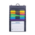 Office Filing Cabinets & Shelves | Smead 92060 14.25 in. x 24.25 in. 6-Section Cascading Wall Organizer - Letter Size/Gray/Neon Green/Neon Orange/Neon Pink/Purple/Yellow image number 1