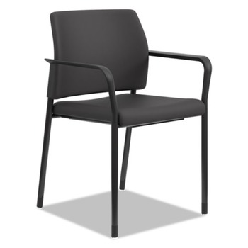 HON HSGS6.F.B.CU10.CBK 23.25 in. x 22.25 in. x 32 in. Accommodate Series Guest Chair with Fixed Arms - Black/Charblack  (2/Carton)
