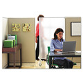 Labor Day Sale | Quartet WPS2000 Premium Workstation Privacy Screen, 38w X 64d, Translucent Clear/silver image number 4
