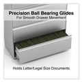 Office Filing Cabinets & Shelves | Alera 25514 42 in. x 18.63 in. x 67.63 in. Roll-Out Posting Shelf 5 Lateral File Drawer - Legal/Letter/A4/A5 Size - Light Gray image number 7