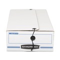 Mailing Boxes & Tubes | Bankers Box 00006 Liberty 9 in. x 24 in. x 6.38 in. Check and Form Boxes - White/Blue (12/Carton) image number 0