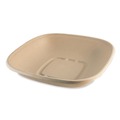 Food Trays, Containers, and Lids | World Centric BQSC32LFS 8.3 in. x 8.3 in. x 1.8 in. 32 oz Paper Fiber Bowls - Natural (400/Carton) image number 0