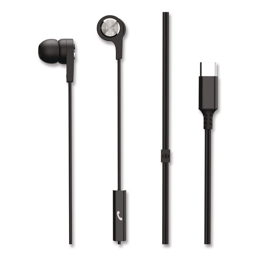 Office Electronics & Batteries | Maxell 199261 USB-C Earbuds, Black image number 0