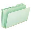 File Folders | Pendaflex 17171EE 1/3-Cut Tabs Assorted Legal Size 1 in. Expansion Pressboard Expanding File Folders - Green (25/Box) image number 0