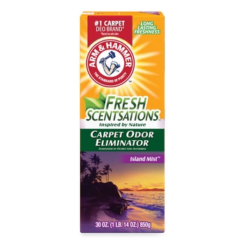  | Arm & Hammer 33200-11535 30 oz. Fresh Scentsations Carpet Odor Eliminator - Island Mist (6/Carton)