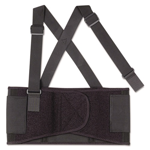 Safety & First Aid | Ergodyne 11092 ProFlex 1650 Economy Elastic Back Support Brace, Small, 25-in to 30-in Waist, Black image number 0