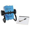 Pens | Rolodex 67236 Holds 400 2.63 in. x 4 Cards 6.5 in. x 5.61 in. x 5.08 in. Open Rotary Metal Business Card File with 24 Guides - Black image number 3