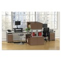 Office Carts & Stands | Alera ALEVABFWA Valencia Series 15.88 in. x 19.13 in. x 22.88 in. Mobile Box Mobile Pedestal Box File Cabinet - Walnut image number 4