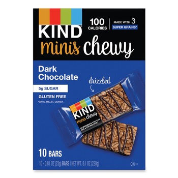  | KIND 27896 0.81 oz. Minis Chewy - Dark Chocolate (10/Pack)