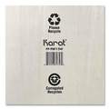 Food Trays, Containers, and Lids | Karat FP-PBF12W 12 in. x 12 in. x 1.97 in. Corrugated Paper Boxes - White/Brown (50/Bundle) image number 7