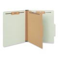 File Folders | Universal UNV10251 4-Section Pressboard Classification Folder - Letter, Green (10/Box) image number 1